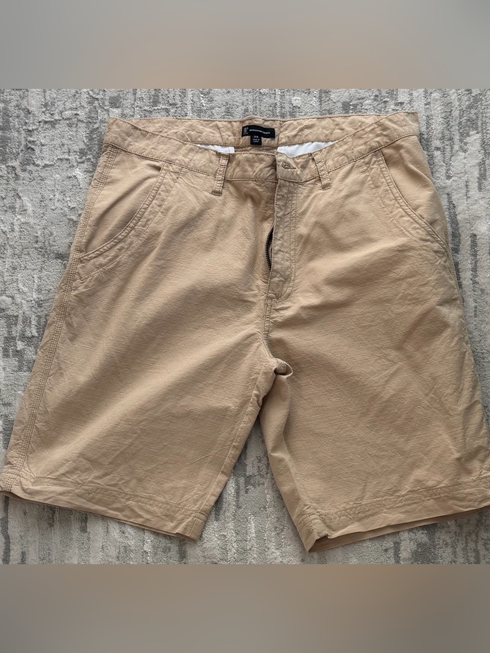 New INC International Concepts Men's Tan Flat Front Shorts
